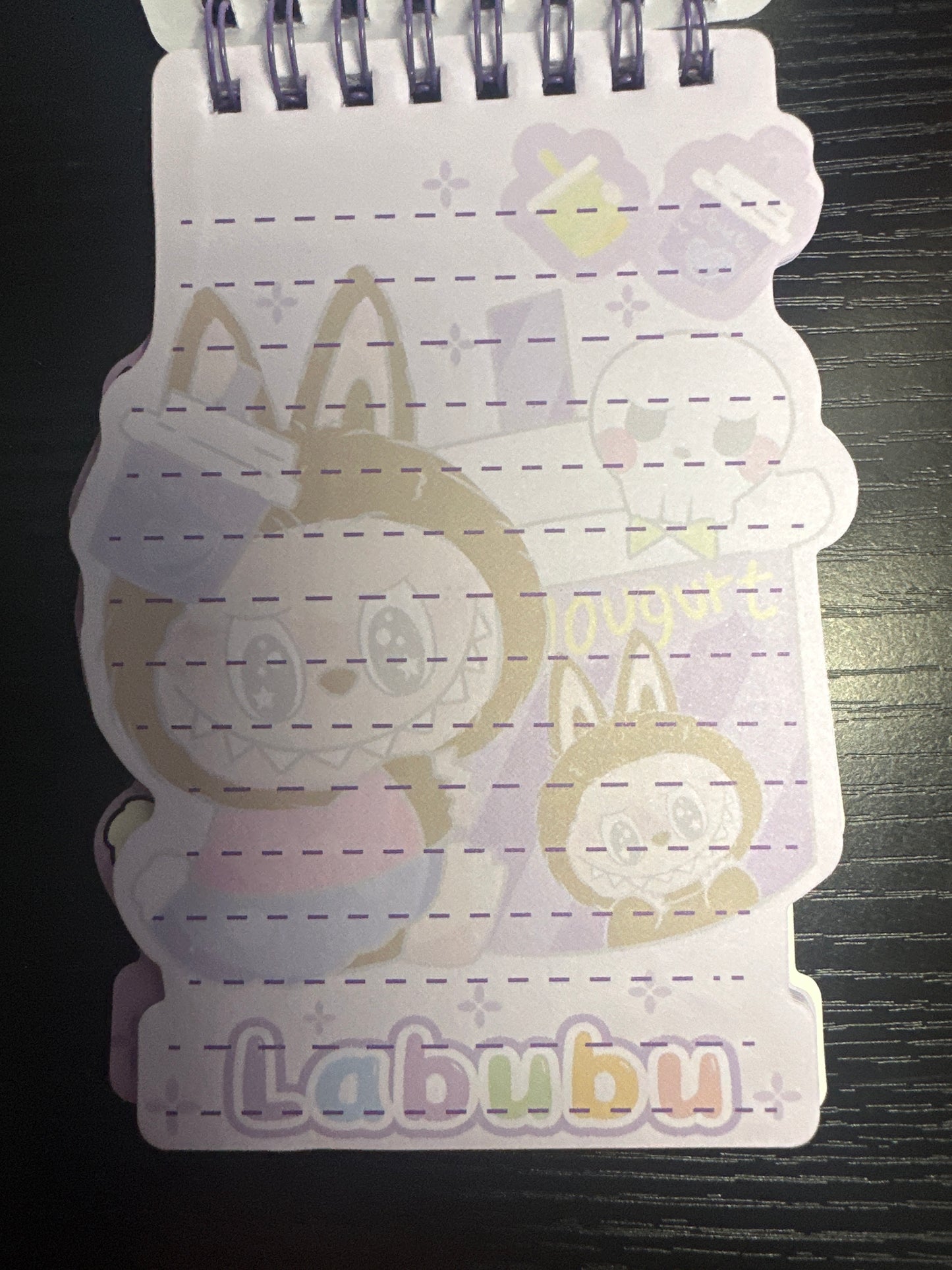 Purple Labubu Notepad & Sticker Book