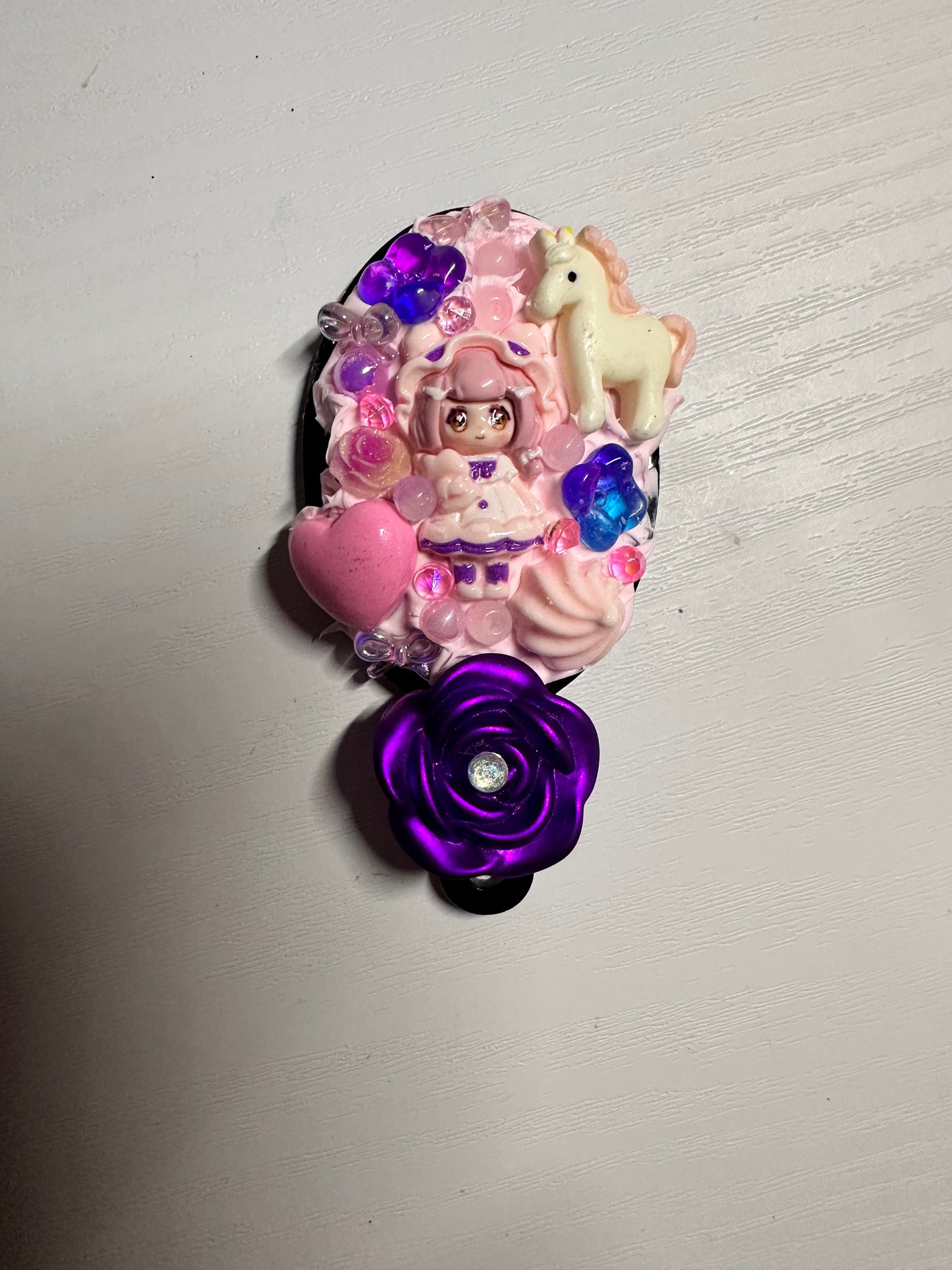 Custom Purple Junk Mirror Keychain