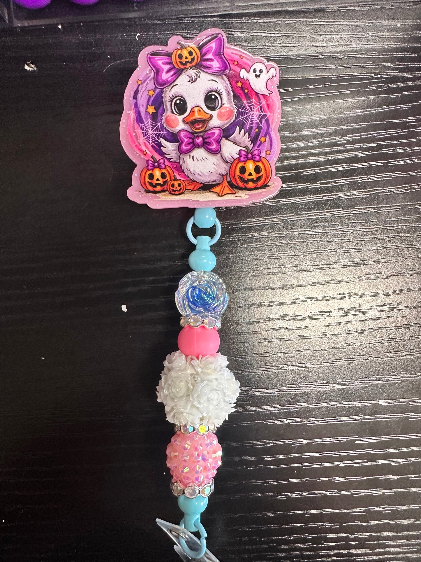 Duck Halloween Badge Reel/Pop Socket