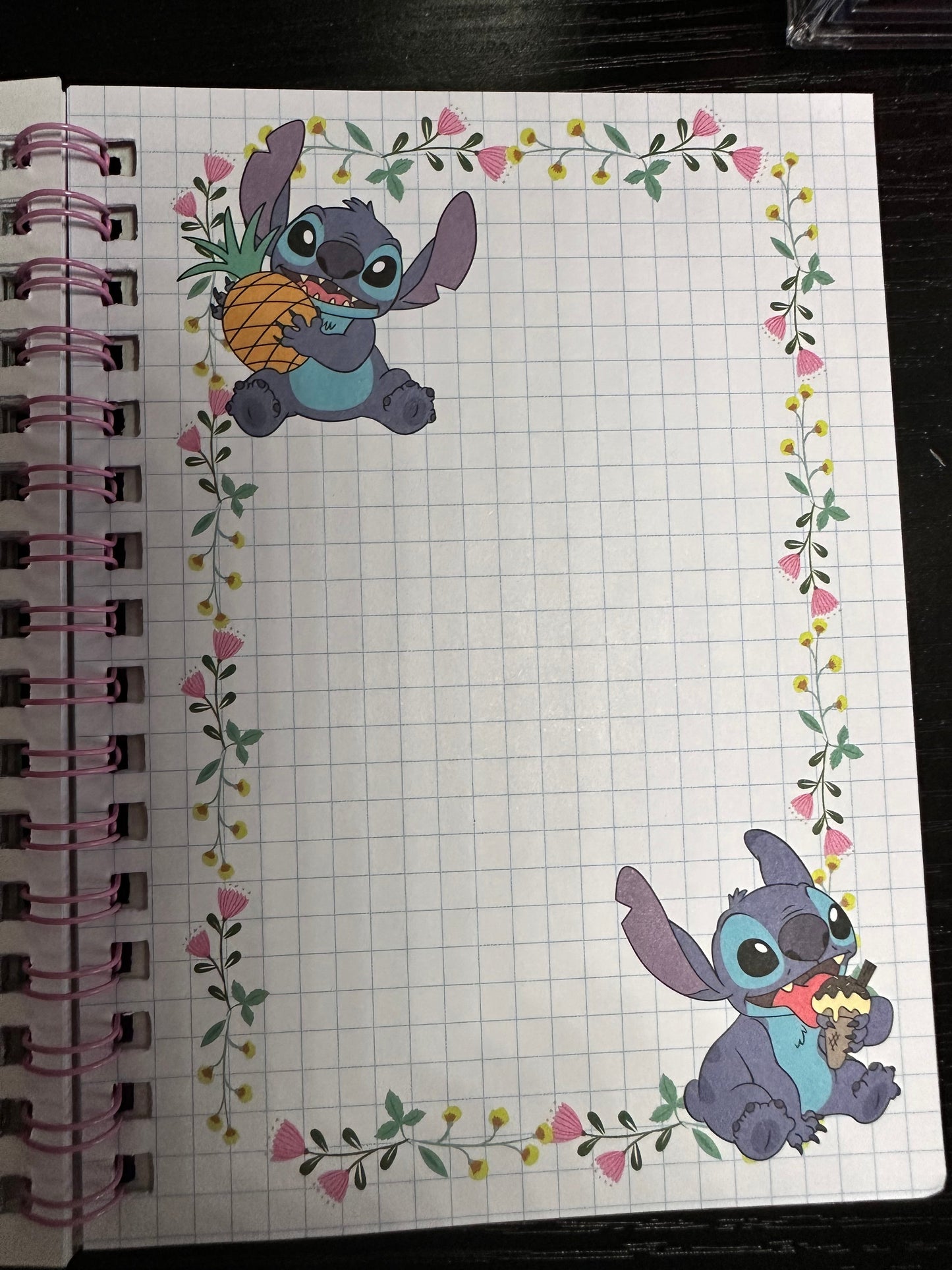 Stitch Ice Cream Notebook & Sticker Book