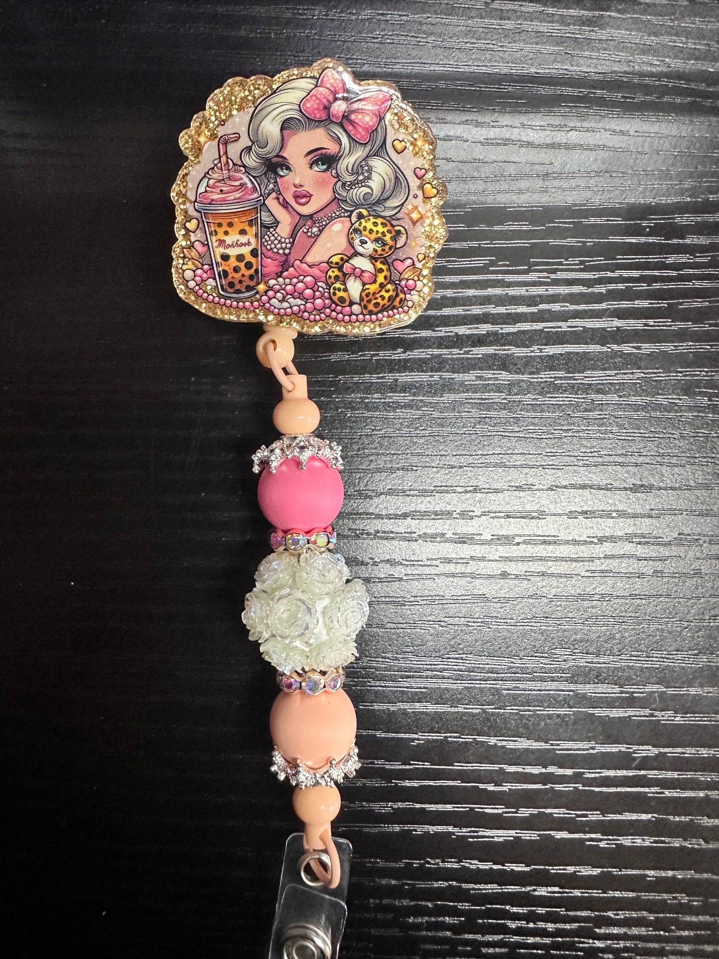 Marilyn Monroe & Boba Badge Reel/Pop Socket
