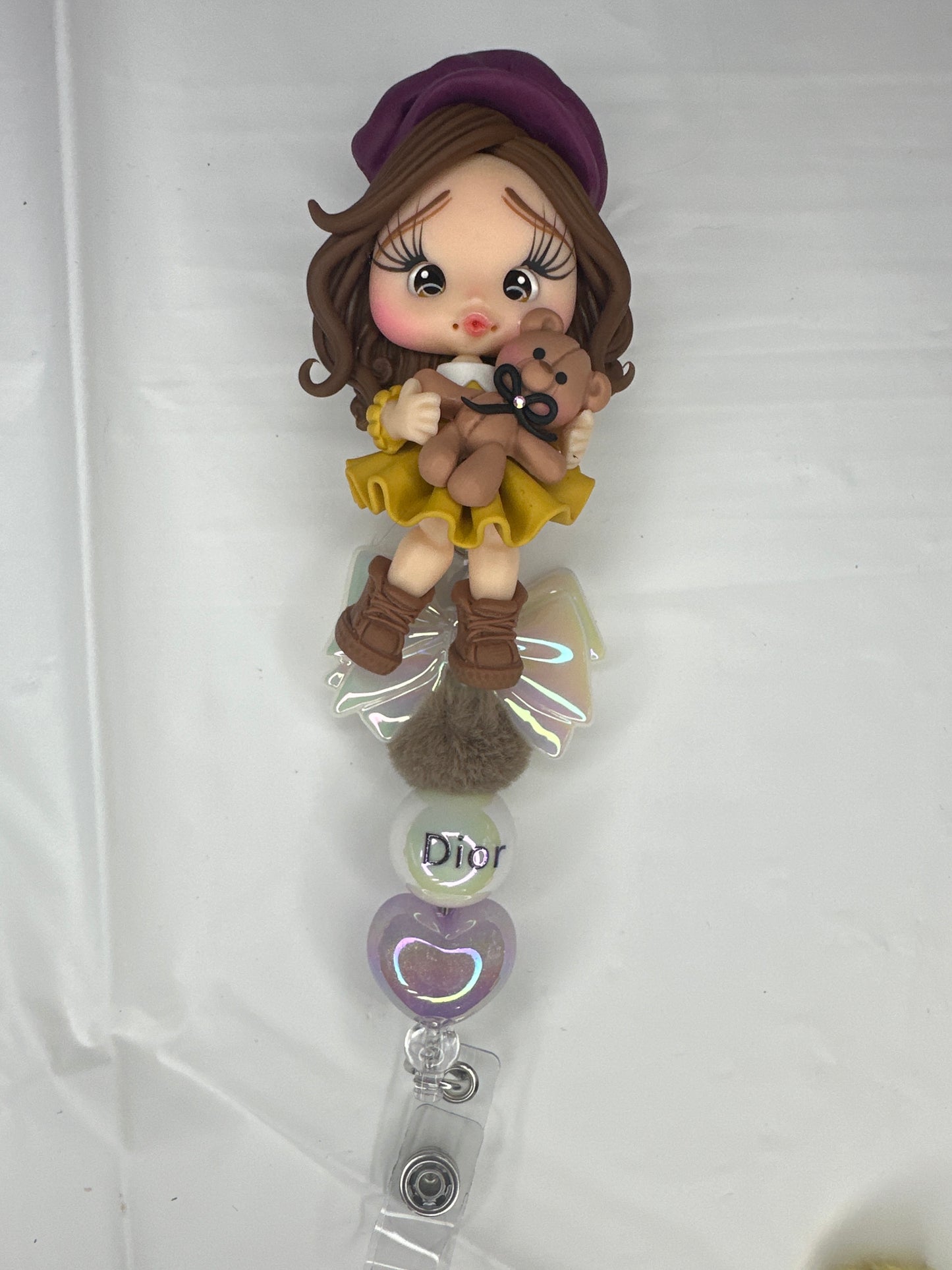 Purple hat Yellow Dress GirlBadge Reel