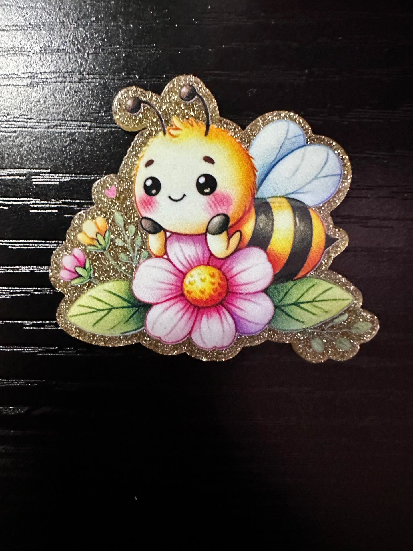 Bee Badge Reel/Pop Socket