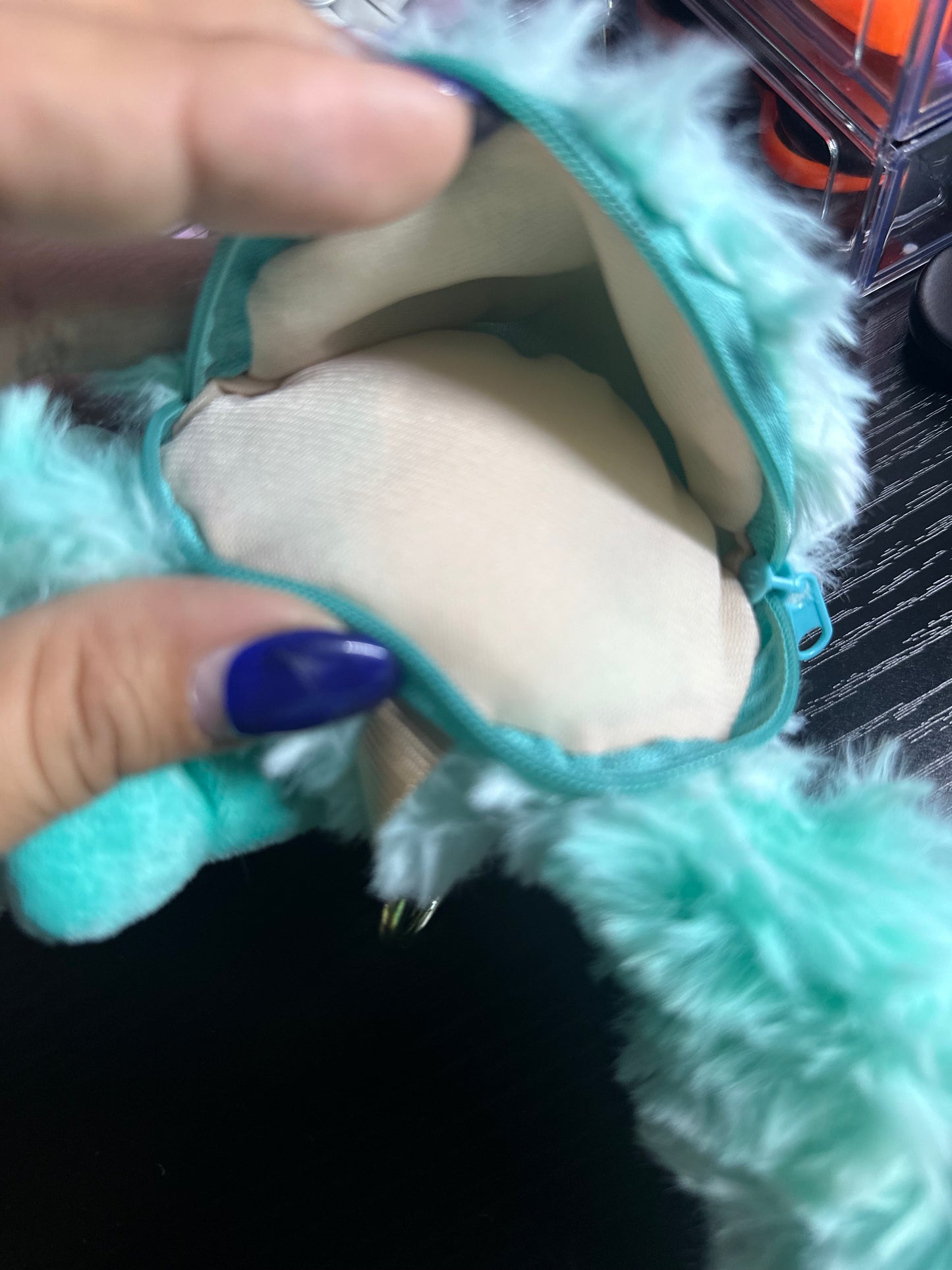 Blue Labubu Coin Purse