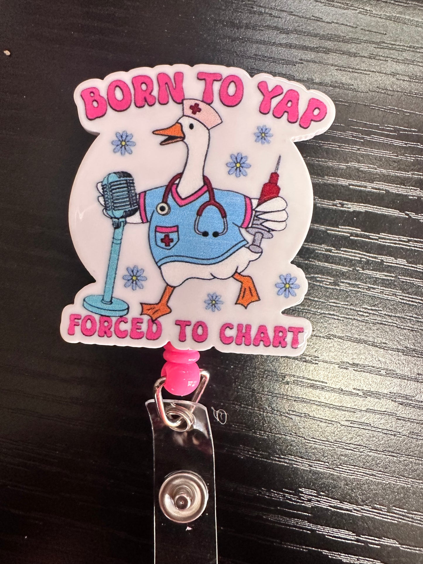 Funny Duck Badge Reel/Pop Socket