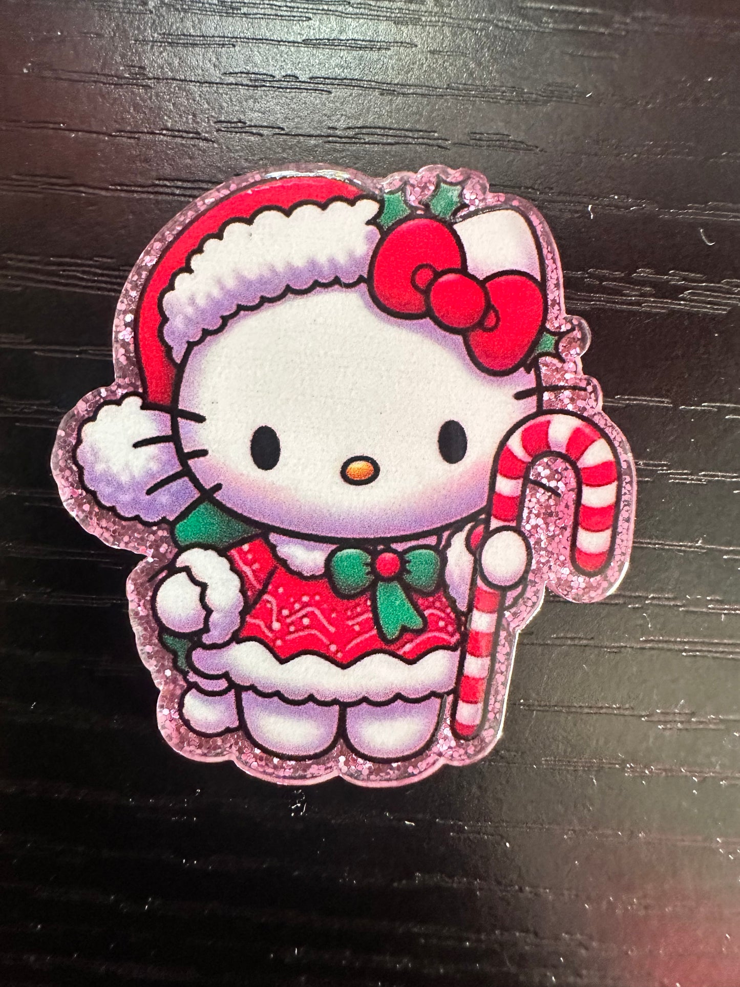 Hello Kitty Christmas Badge Reel/Pop Socket