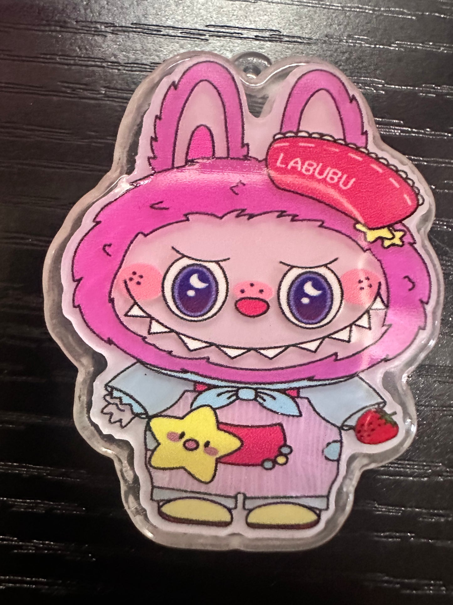 Labubu Light Up Badge Reel/Pop Socket