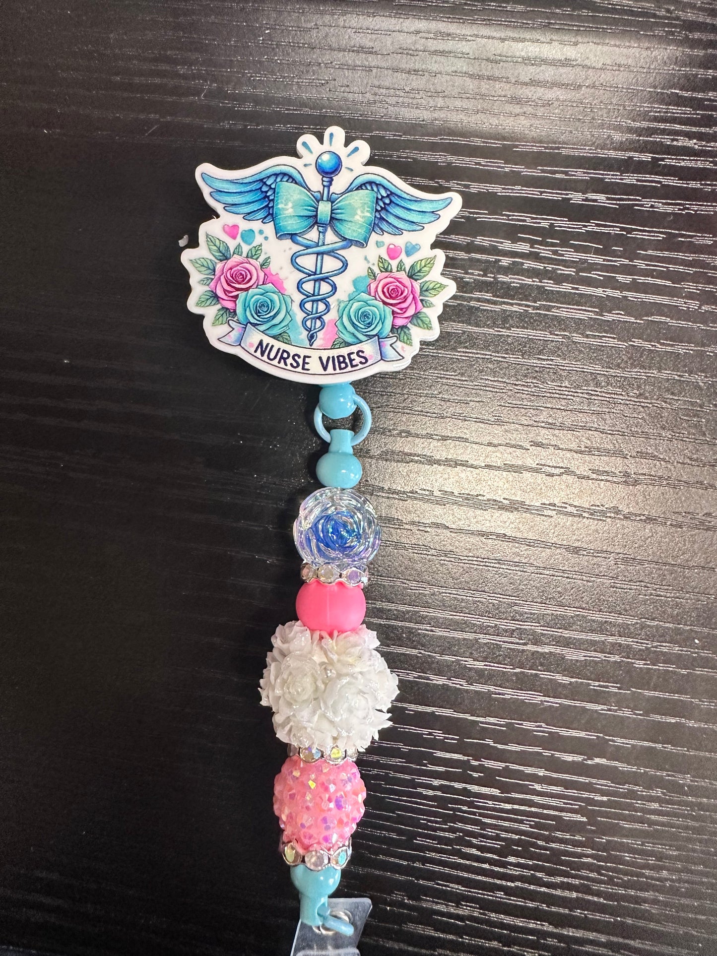Nurse Vibes Badge Reel/Pop Socket
