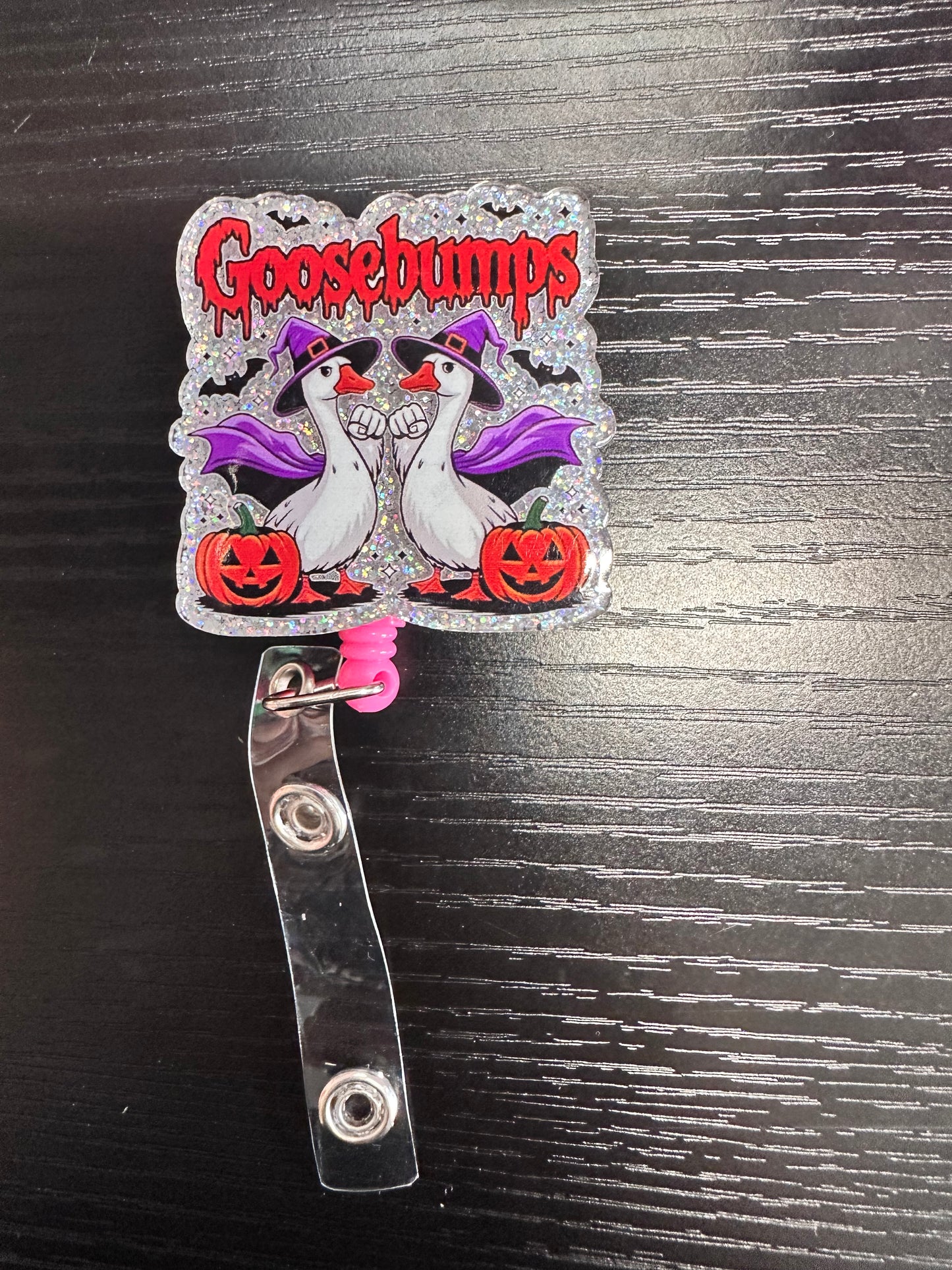 Gooseebumps Retractable Badge Reel or Pop Socket