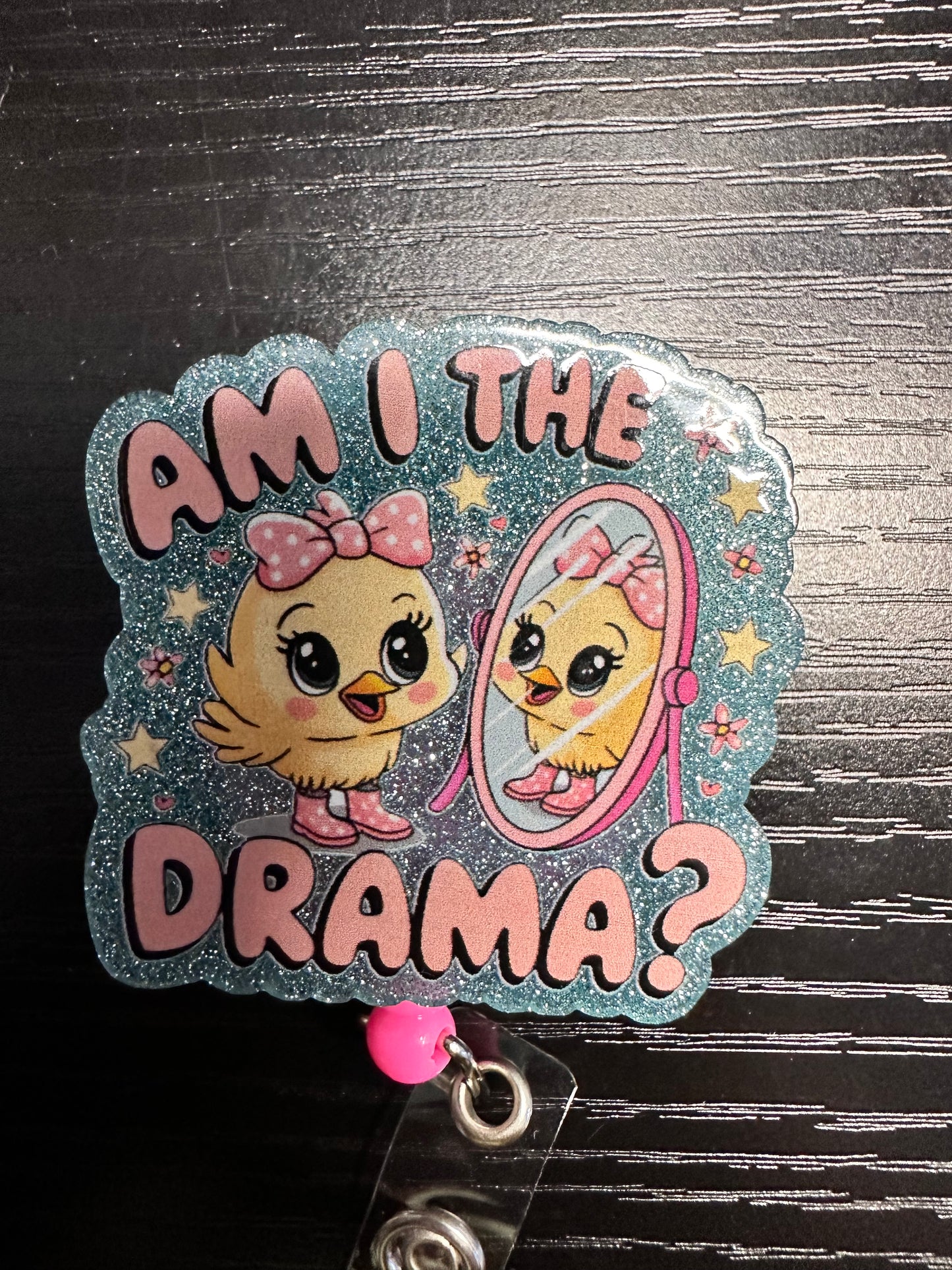 Chick Badge Reel/Pop Socket