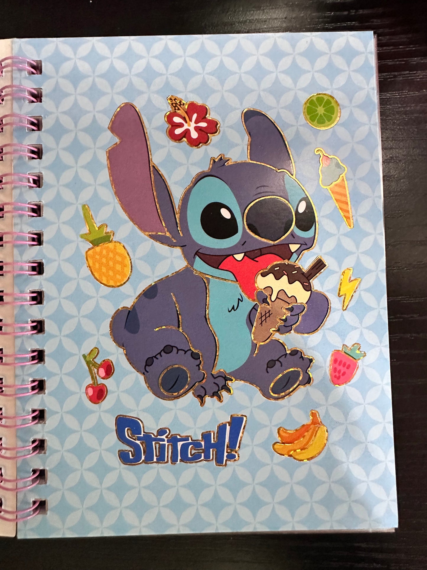 Stitch Ice Cream Notebook & Sticker Book
