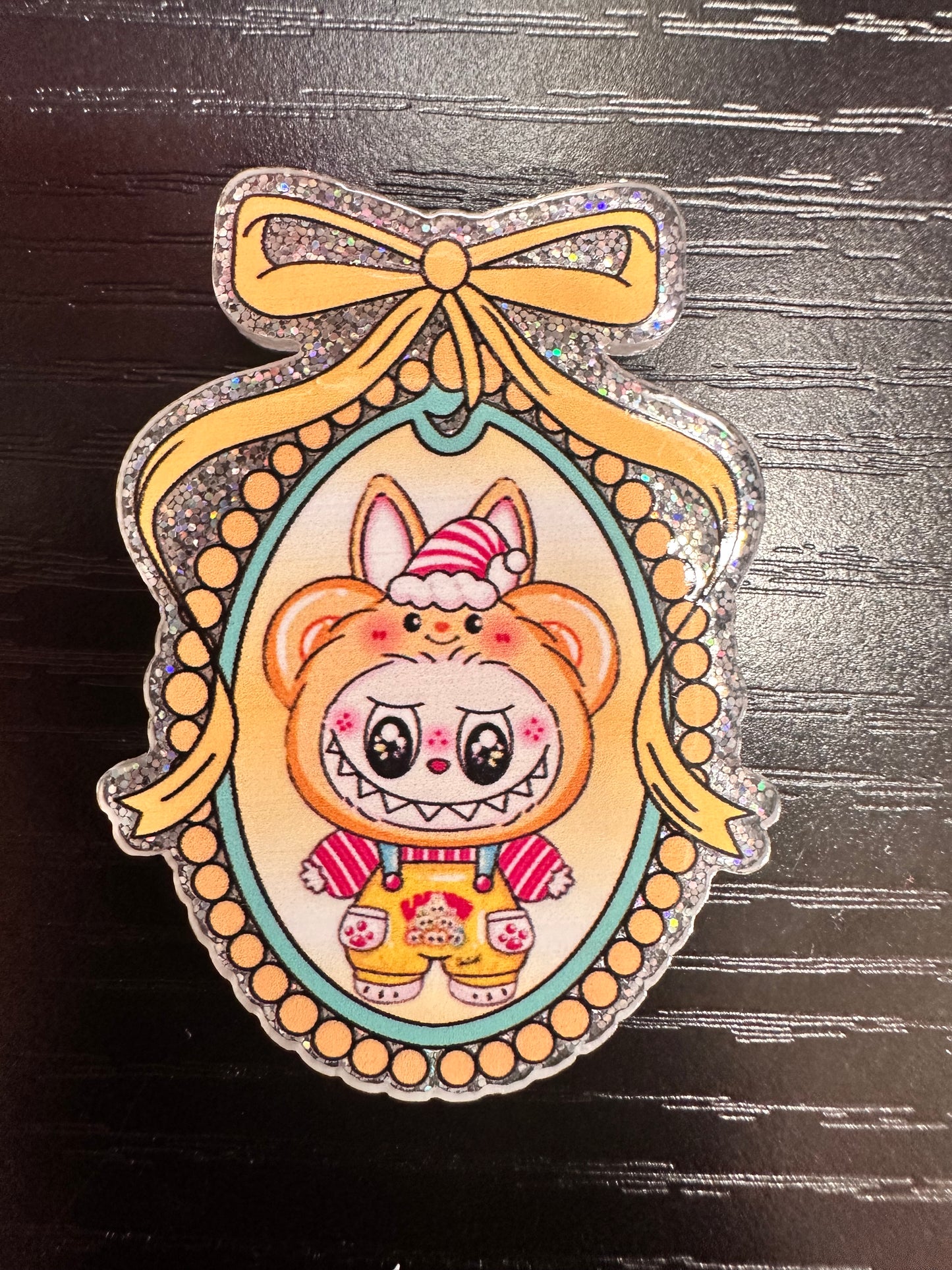 Fancy Labubu Badge Reel/Pop Socket