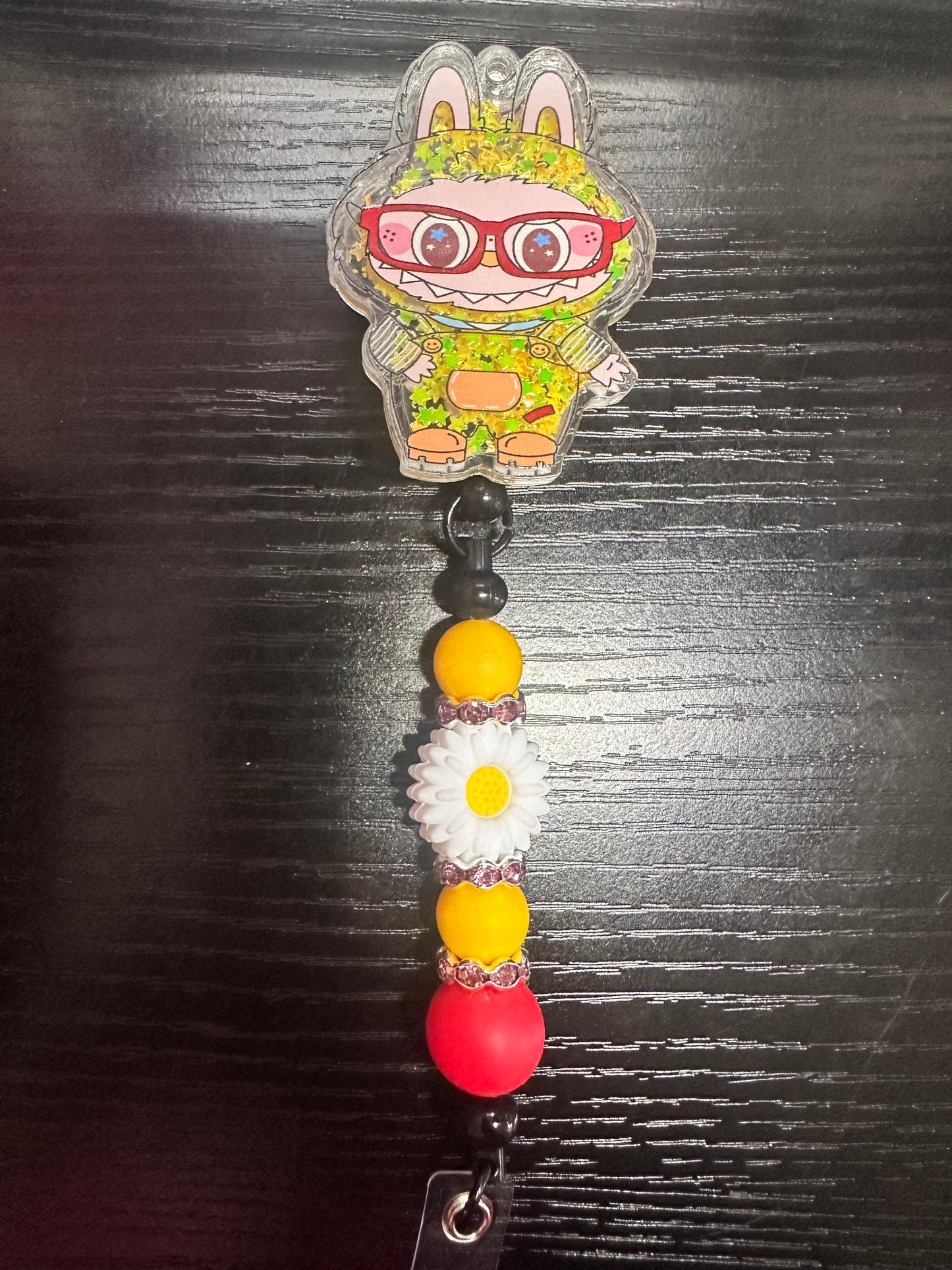 Labubu Shaker Badge Reel/Pop Socket