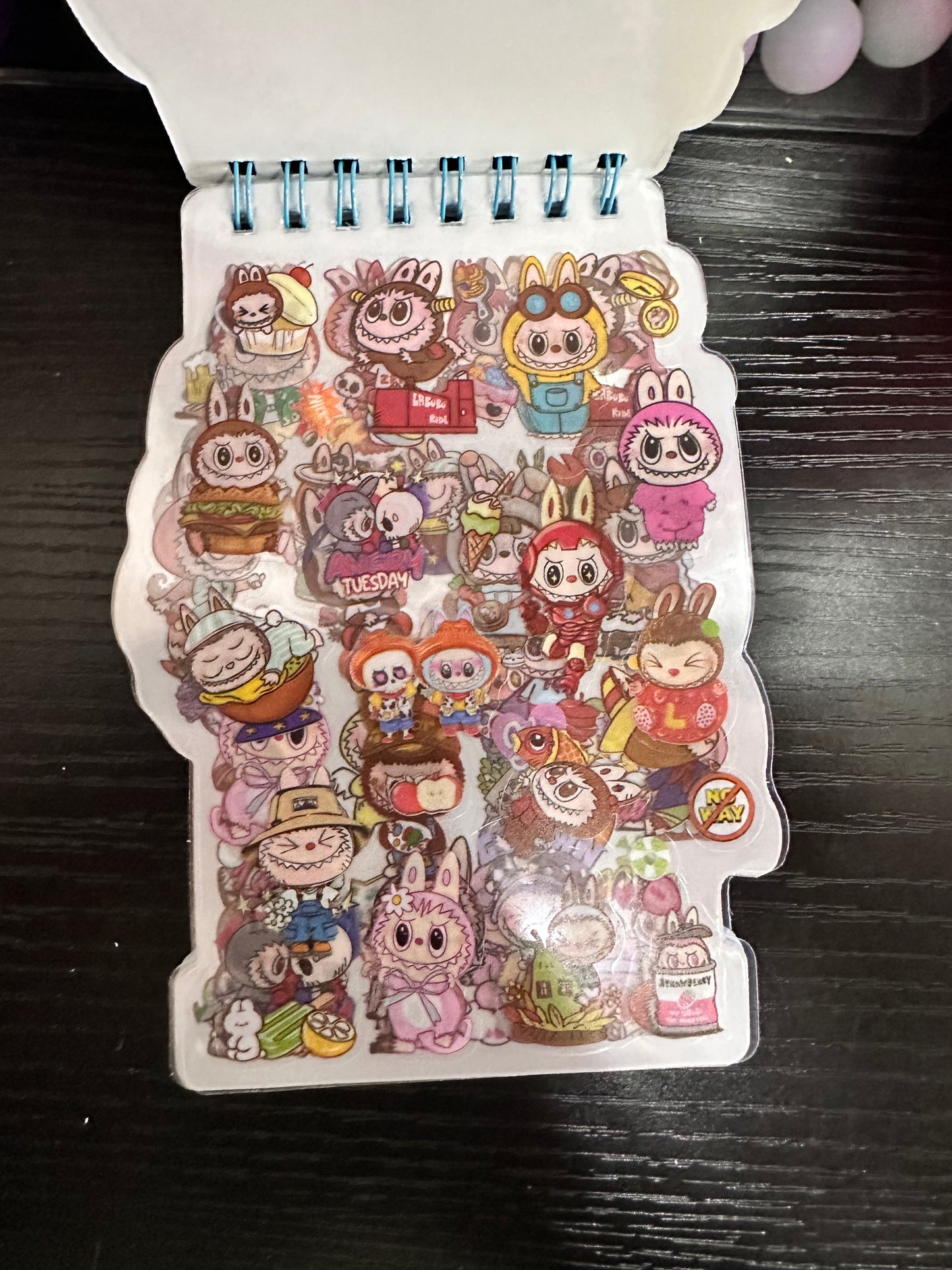 Labubu Potato Notepad & Sticker Book