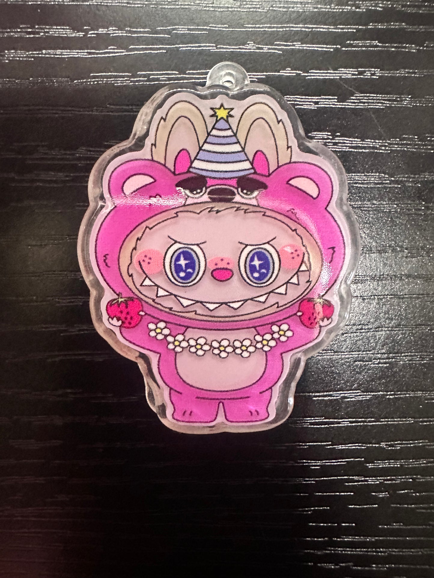 Labubu Light Up Badge Reel/Pop Socket