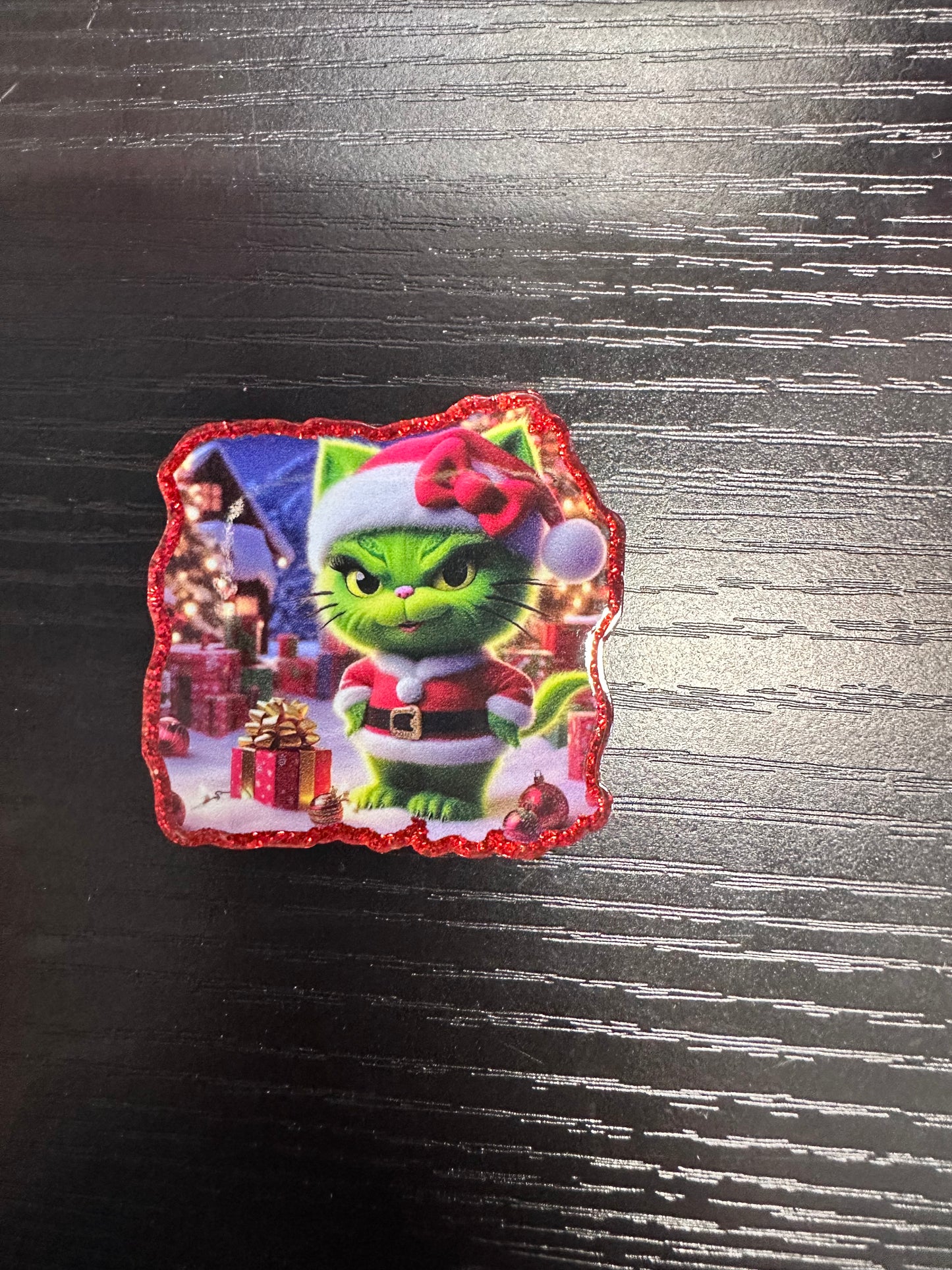 Grinch Christmas Badge Reel/Pop Socket