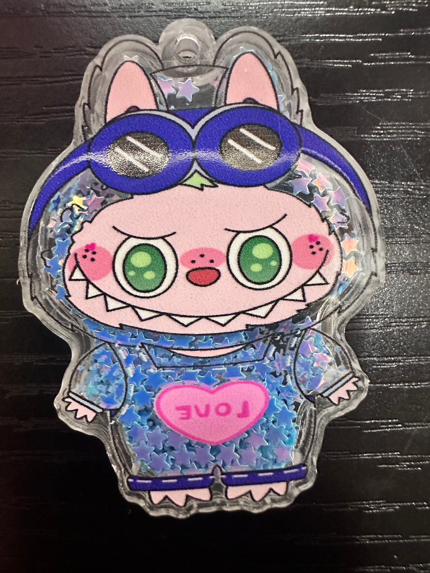 Blue Labubu Badge Reel/Pop Socket