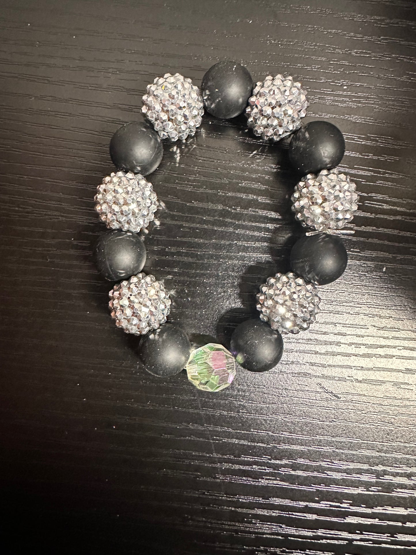 Black/Silver Keychain