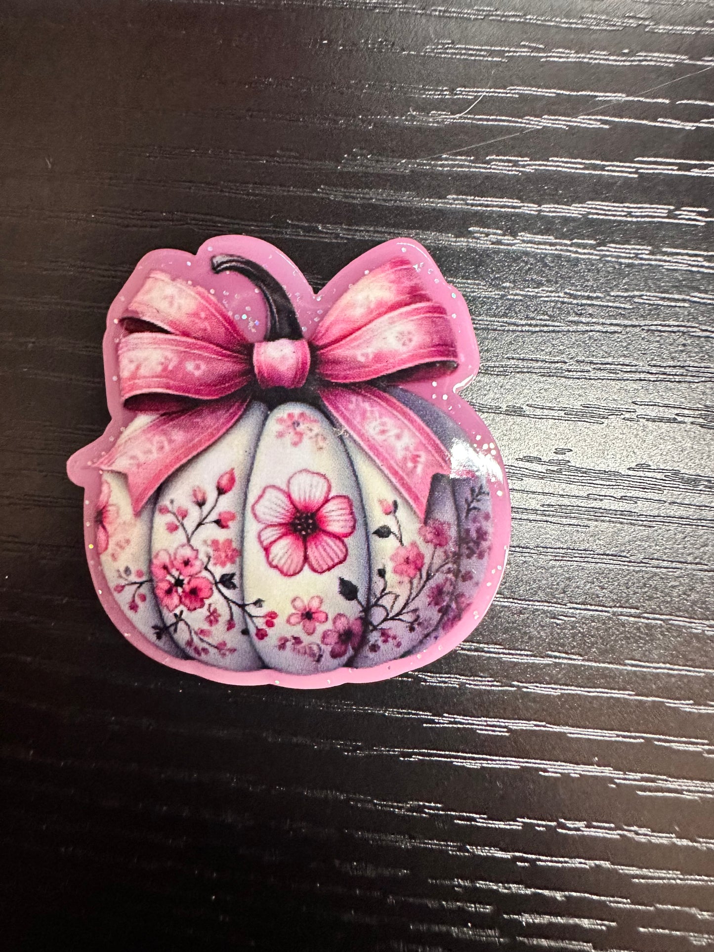 Pumpkin Badge Reel or Pop Socket