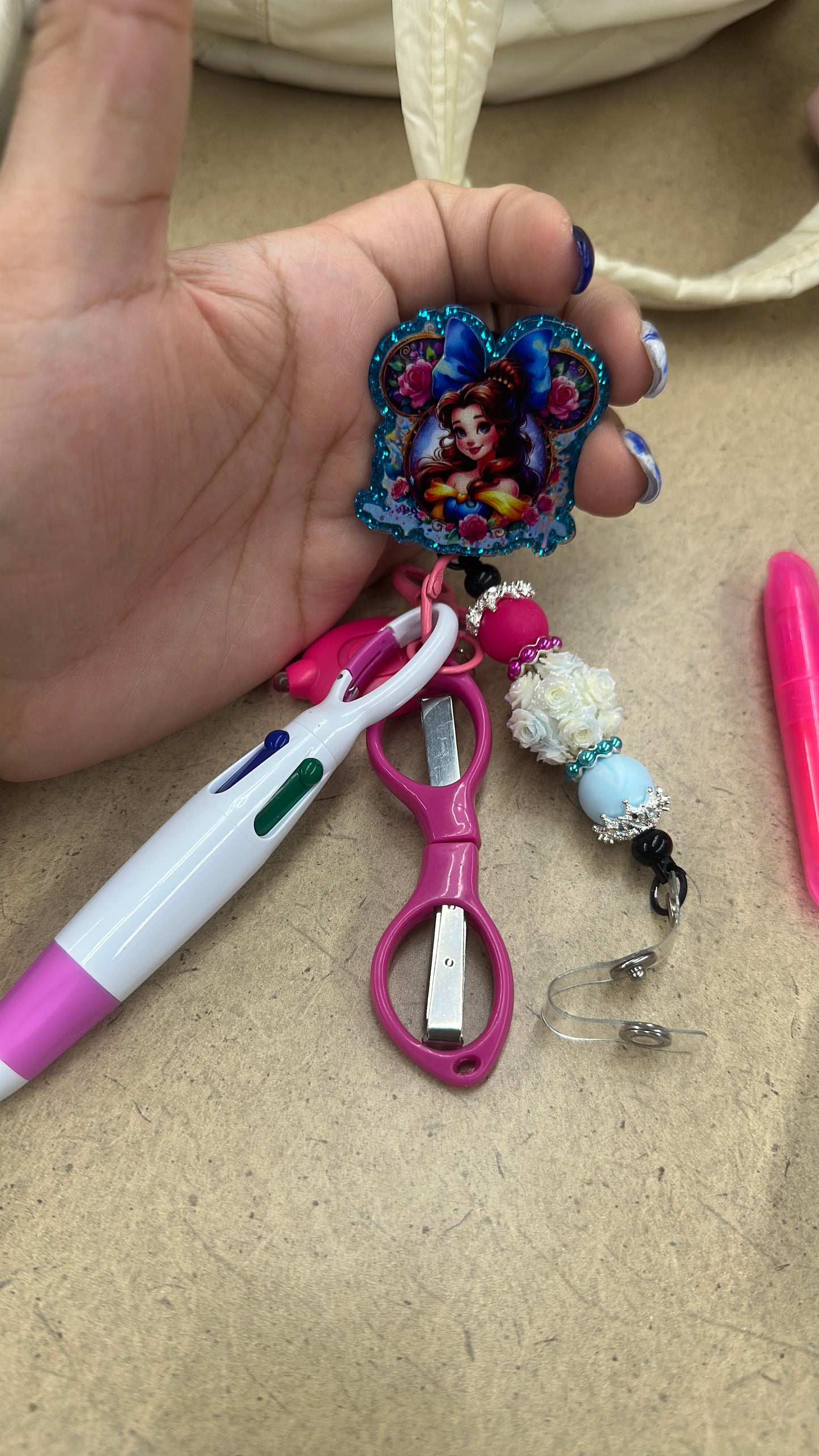 Belle Badge Reel with Accessories