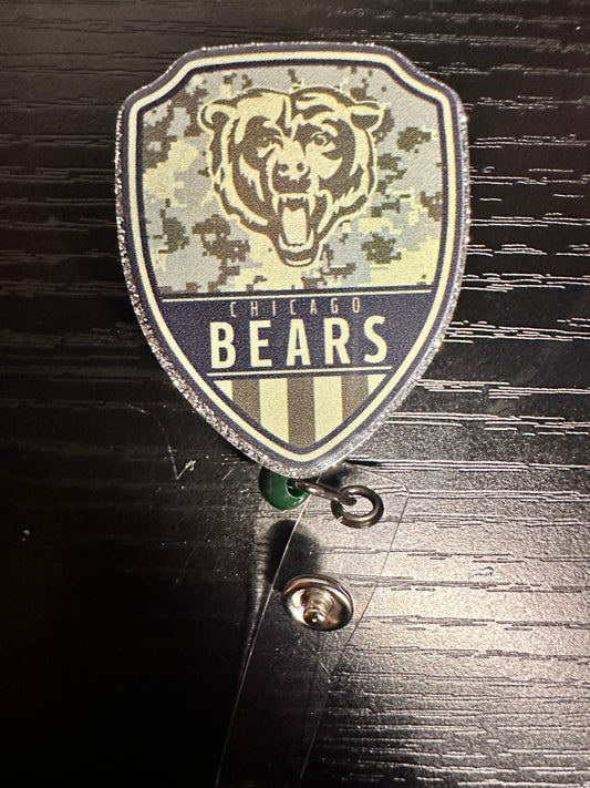 Bears Badge Reel/Pop Socket