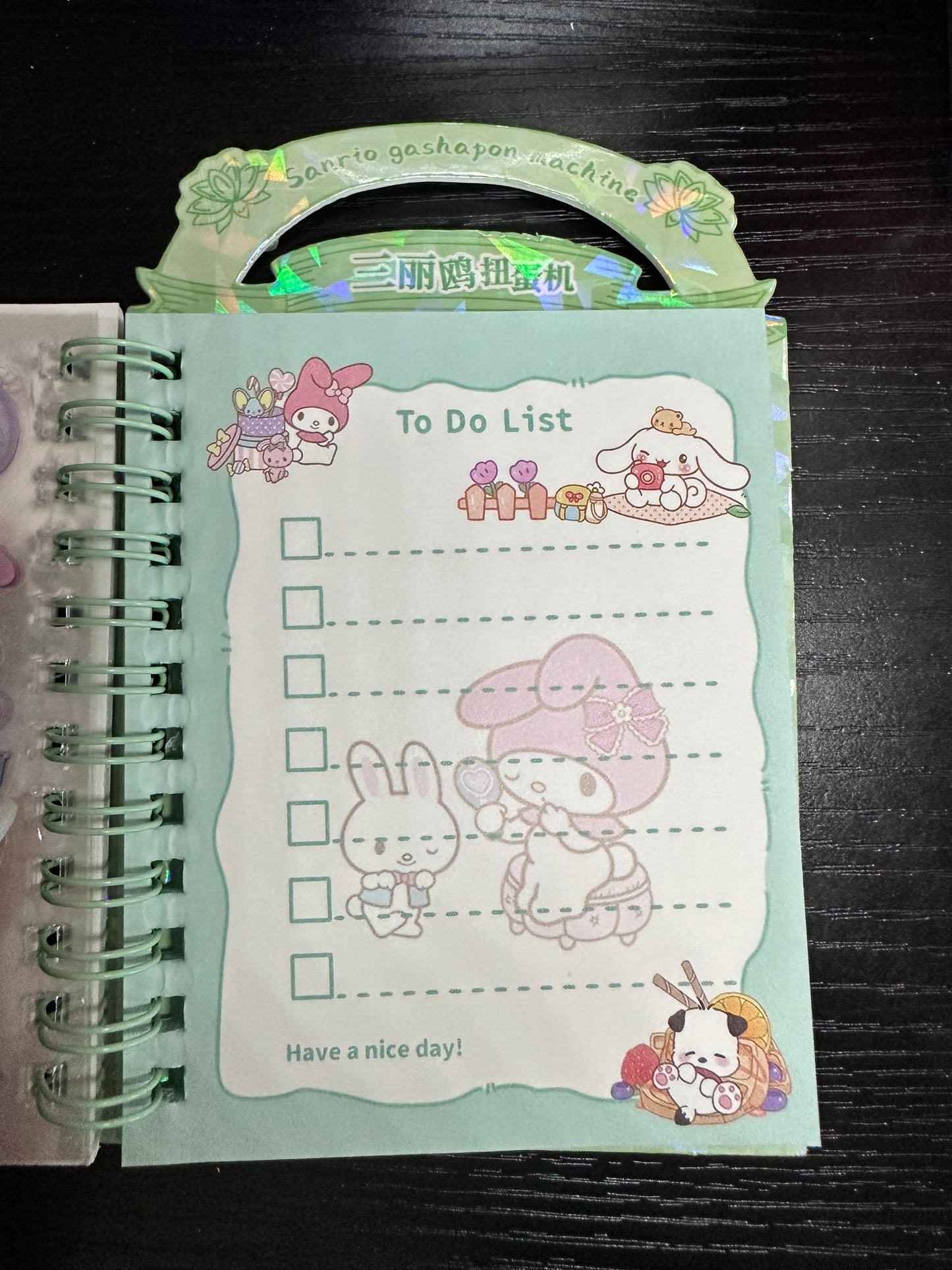 Kuromi Notebook & Sticker Book