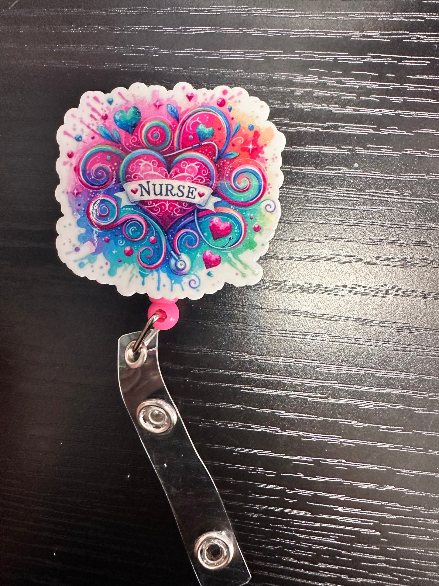 Nurse Badge Reel/Pop Socket