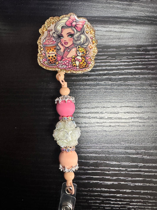 Marilyn Monroe & Boba Badge Reel/Pop Socket