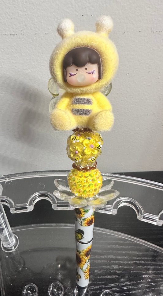 Bumble Bee Beaded Pen