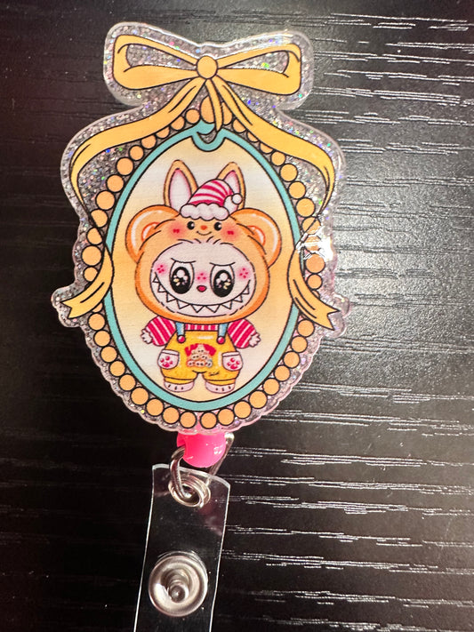 Fancy Labubu Badge Reel/Pop Socket