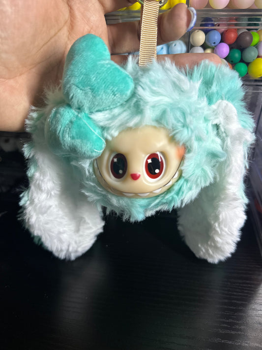Blue Labubu Coin Purse