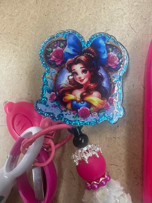 Belle Badge Reel with Accessories