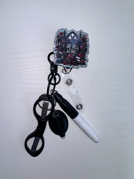 Book Badge Reel with Accessories Set