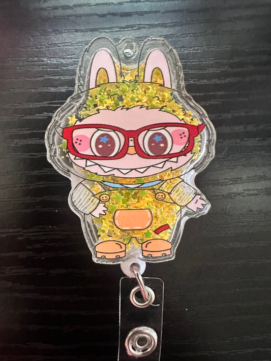 Labubu Shaker Badge Reel/Pop Socket
