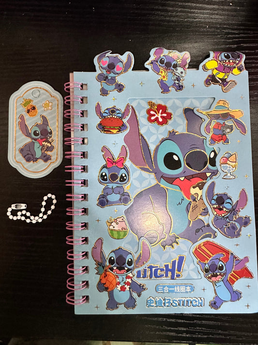 Stitch Ice Cream Notebook & Sticker Book