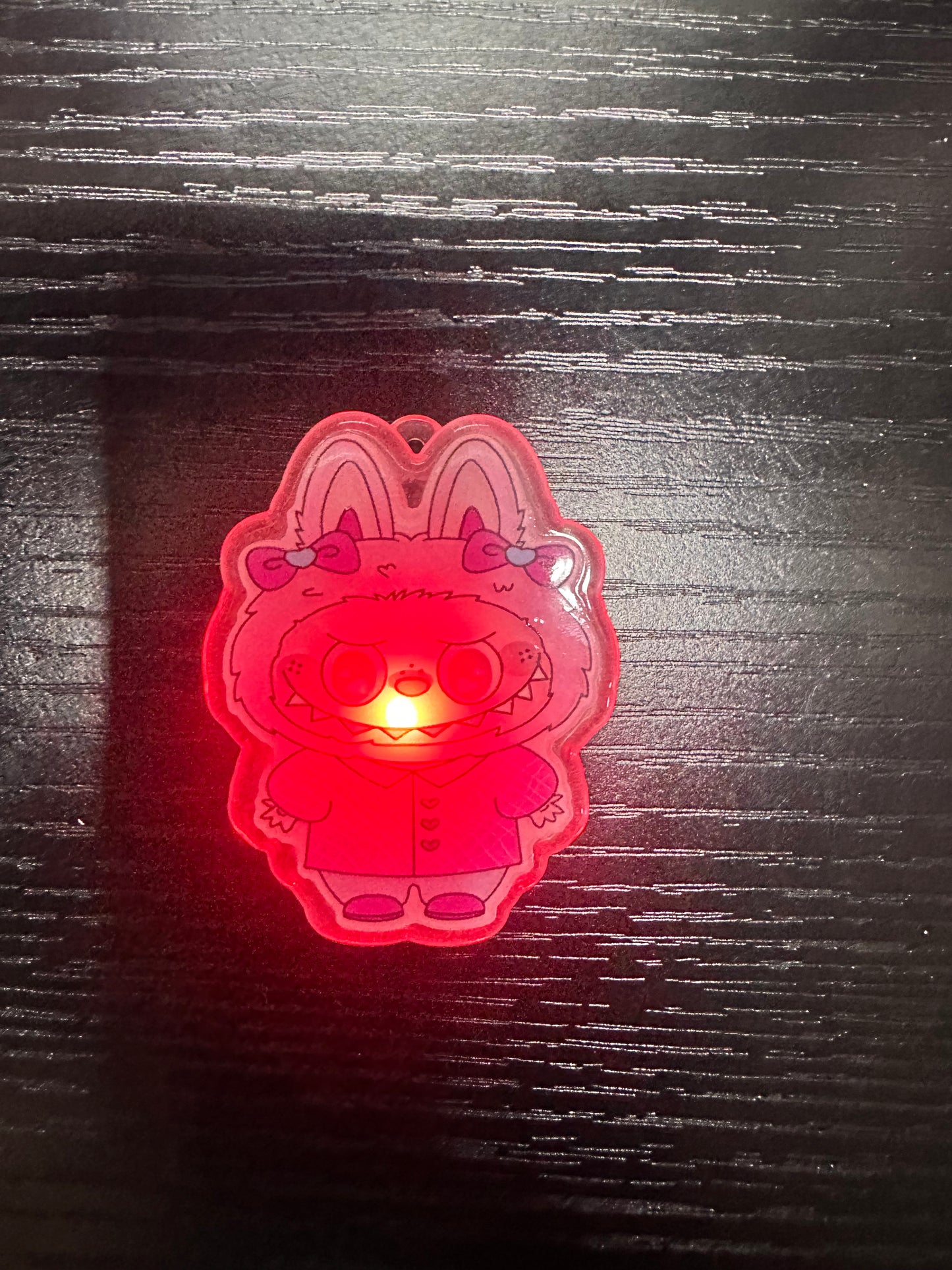 Labubu Light Up Badge Reel/Pop Socket
