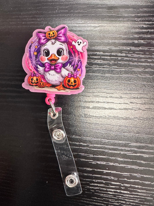Duck Halloween Badge Reel/Pop Socket