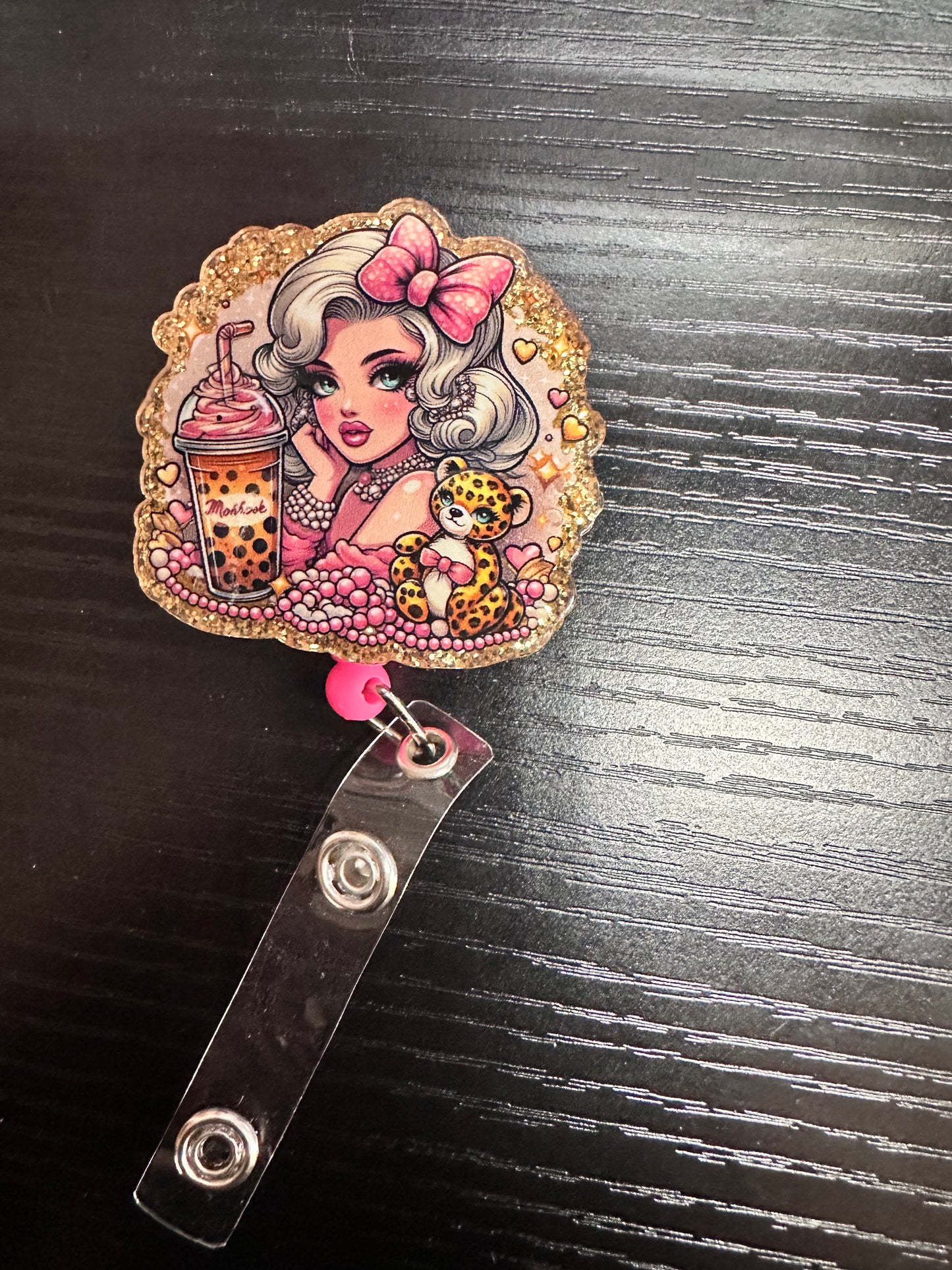 Marilyn Monroe & Boba Badge Reel/Pop Socket