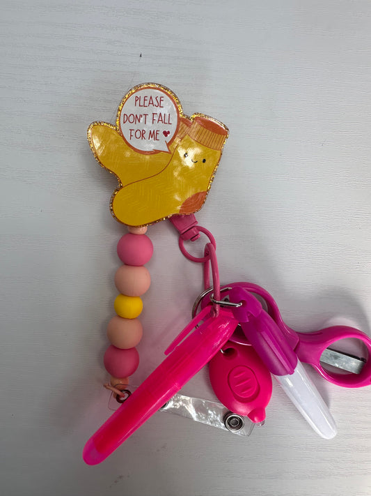 Funny Beaded Badge Reel with Accessories Set