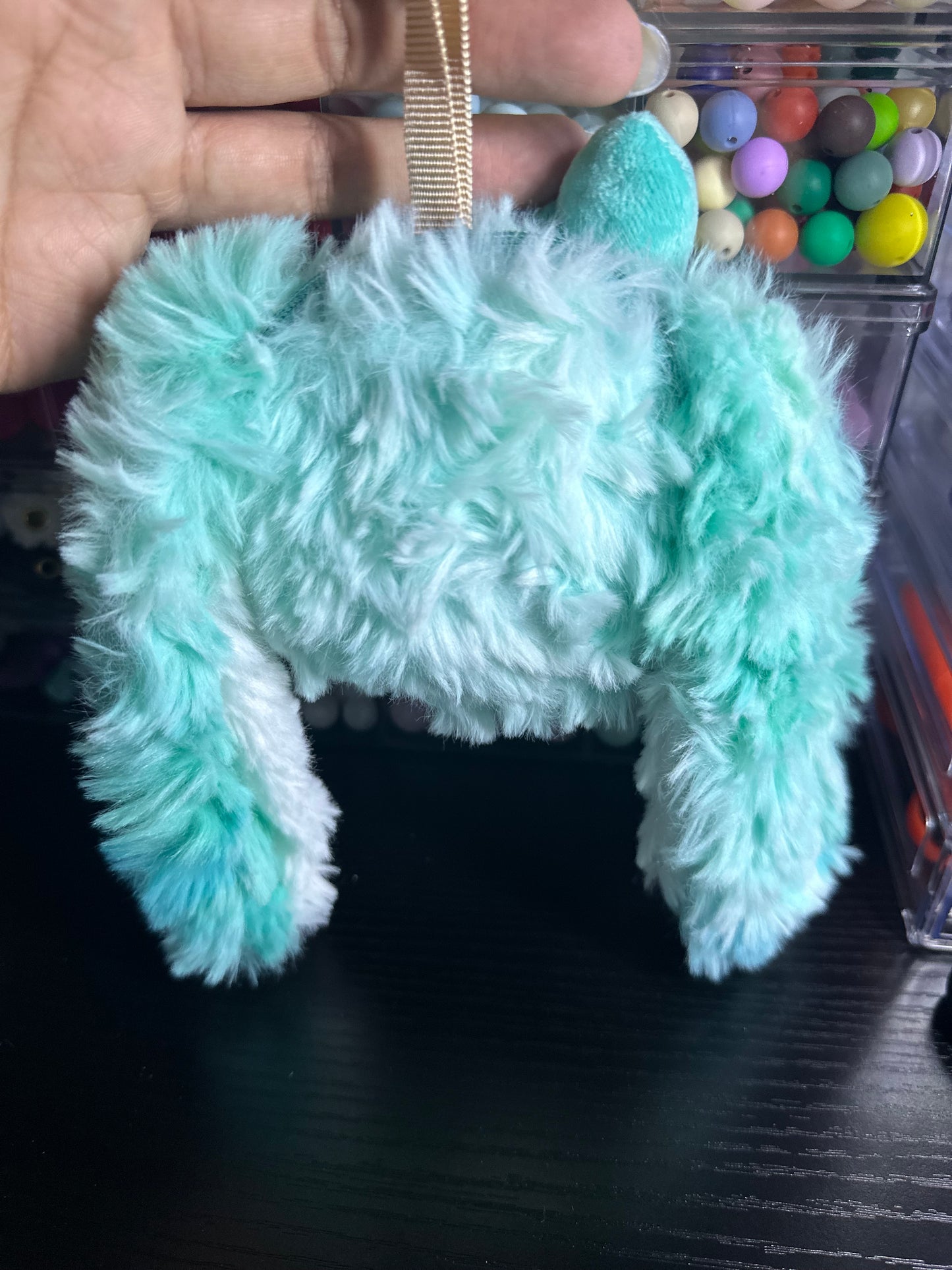 Blue Labubu Coin Purse