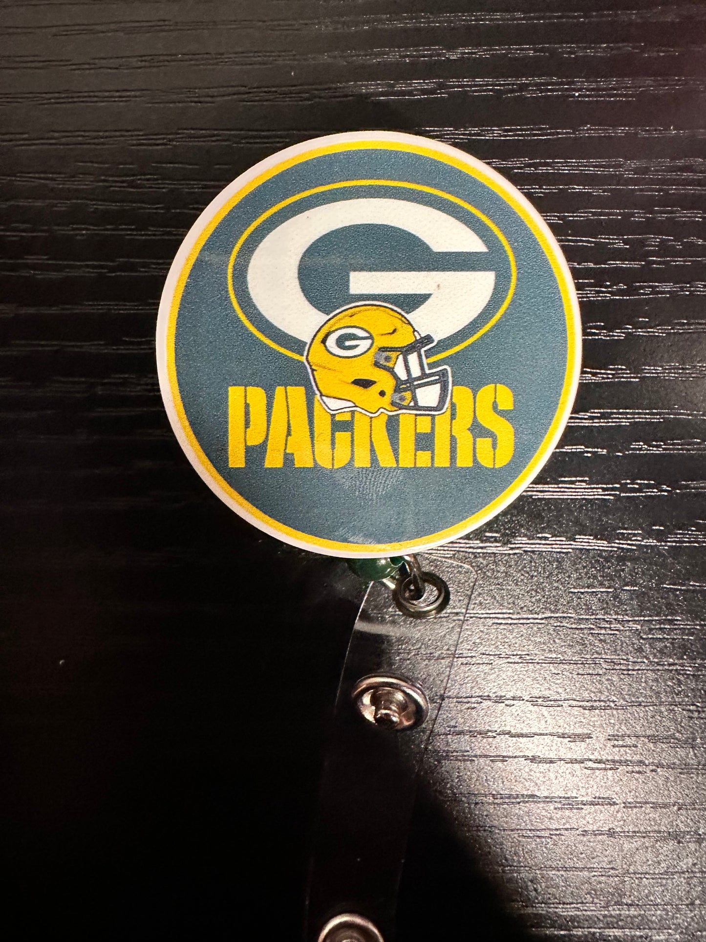 Packers Badge Reel/Pop Socket