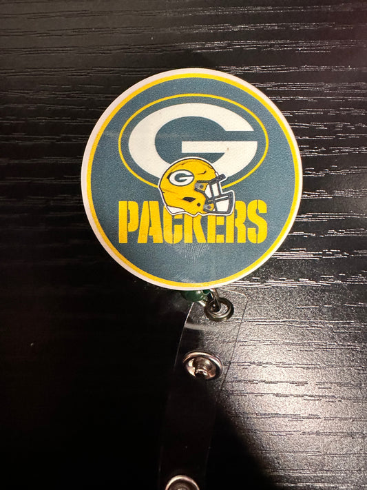 Packers Badge Reel/Pop Socket