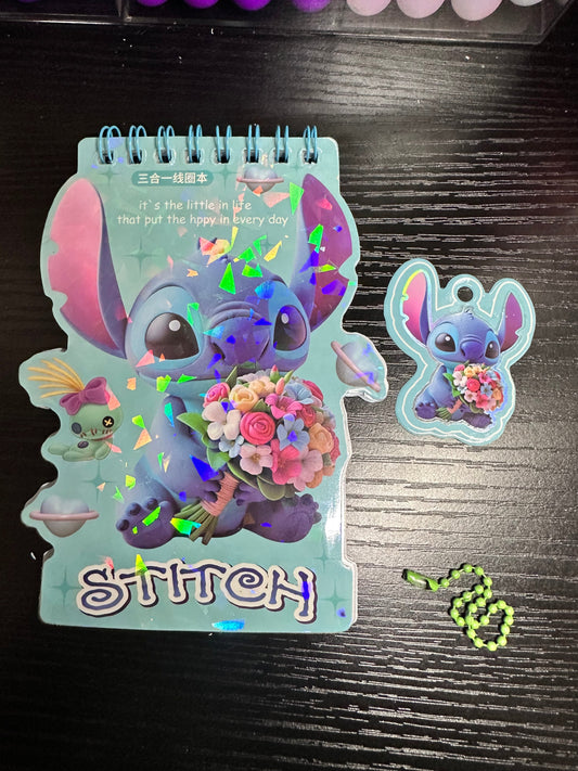 Stitch Bouquet Notepad & Sticker Book