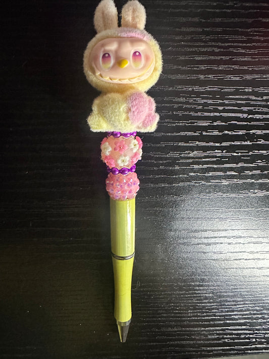 Labubu Yellow/Pink Pen