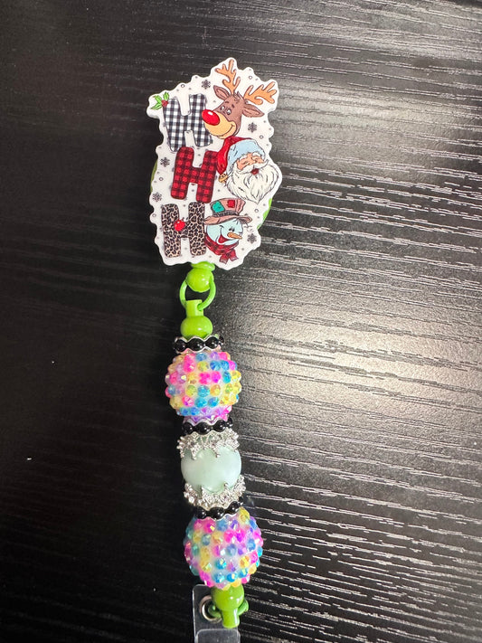 Reindeer Badge Reel/Pop Socket