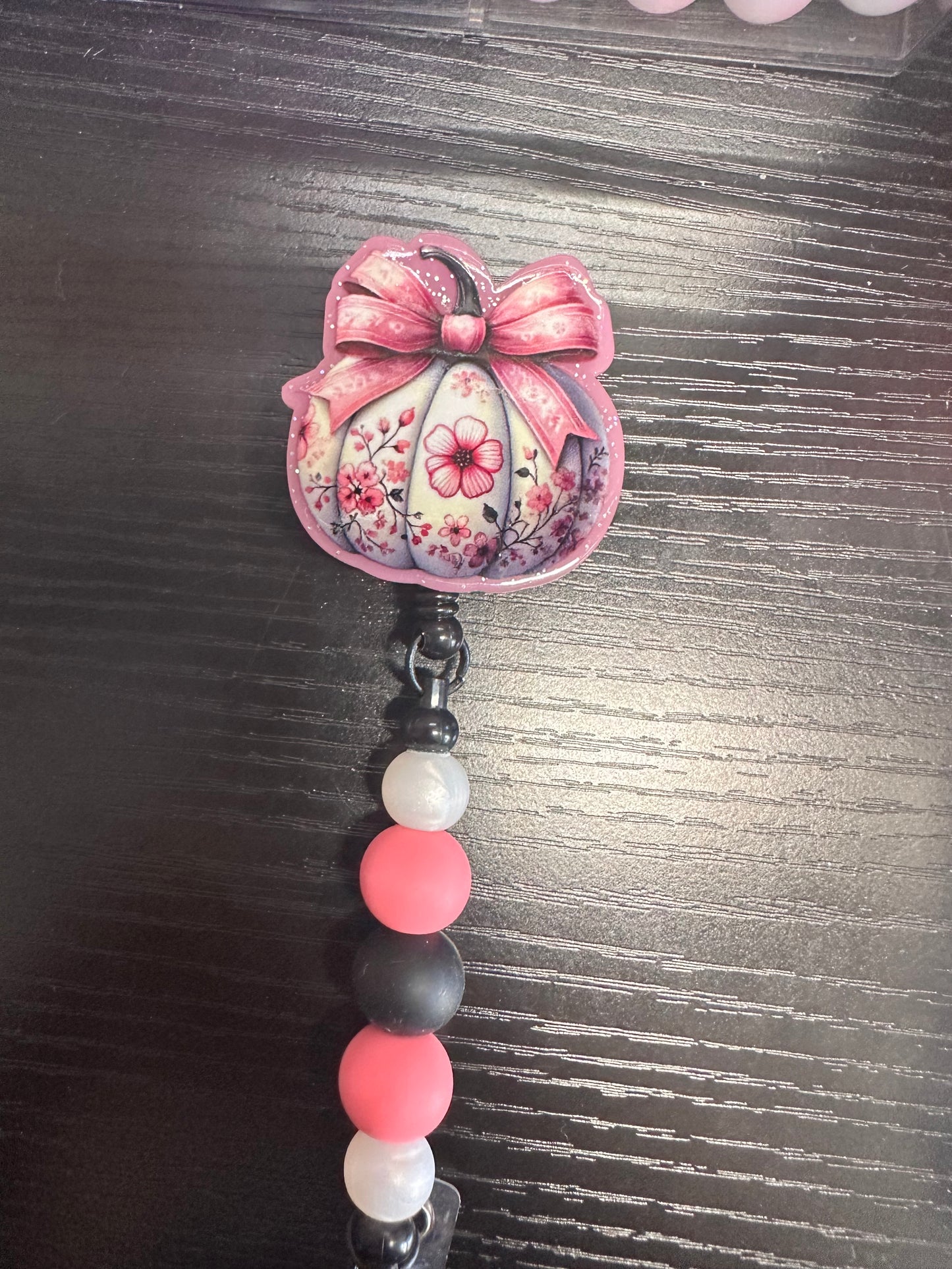 Pumpkin Badge Reel or Pop Socket