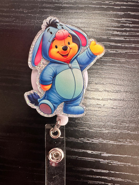 Winne the Pooh Badge Reel/Pop Socket