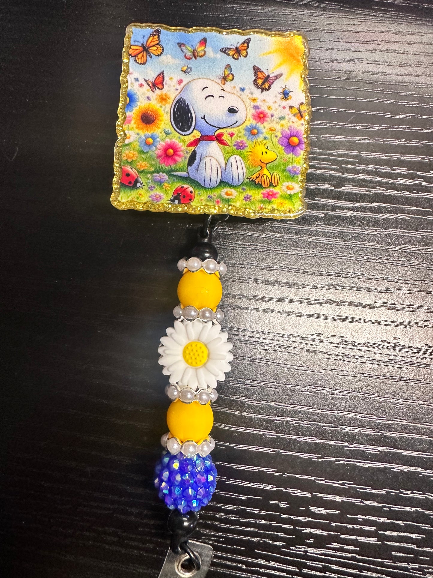 Snoopy Badge Reel/Pop Socket