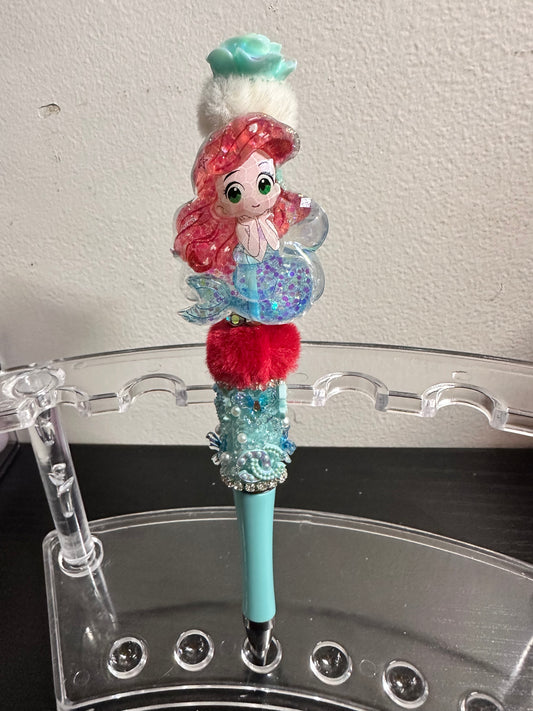 Red/Teal Mermaid Pen