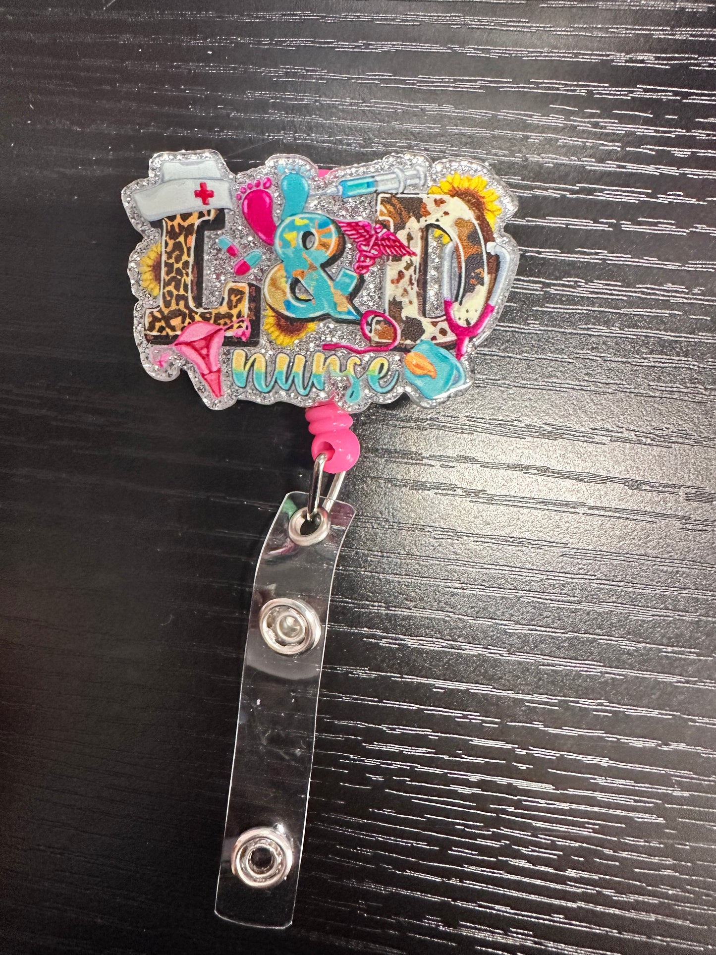 L&D nurse Badge Reel/Pop Socket